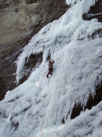 My favorite shot taken by my partner during an ice climbing trip in Norway - wicked place!