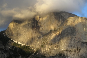 In May we climbed the South Face of Washington Column in Yosemite. While camping on the large ledge, Half Dome was our backdrop while having dinner!