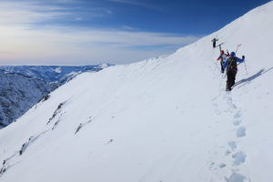 Skiing in Carson Pass near Kirkwood