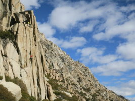 Rock climbing at Woodfords, near Lake Tahoe