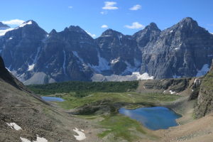 The Valley of the Ten Peaks near Moraine Lake, Canadian Rockies