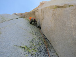Splitter Sierra granite at Cardinal Pinnacle, near Bishop