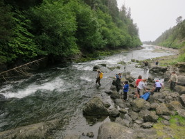 Dip netting for sockeye... was a bit of a circus