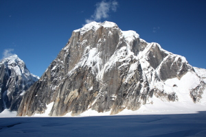 Mt Dickey, soaring 5,000' above the glacier