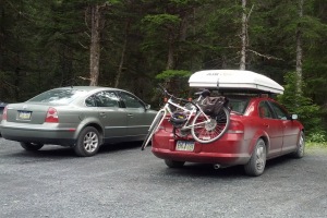 Autohome rooftop tent spotted in the parking lot :-)