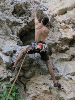 Starting up a 2-pitch route