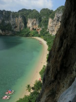 View of Tonsai bay from the climb