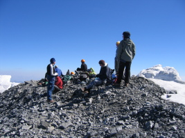 big group on the summit