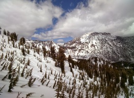 Mt Rose, blown clear of snow by the winds!