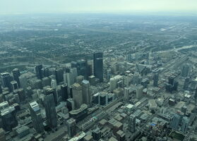 Downtown Calgary from the air