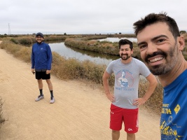 Morning run with Eduardo and Zak before a summit