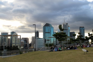 Views from Kangaroo point (the rock climbing cliff and river are just below)