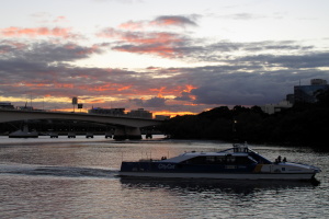 The city ferries are great for getting around!