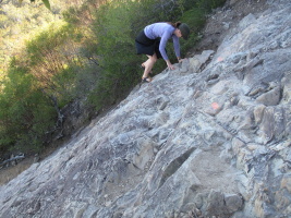 Chacos and a skirt.. there actually WAS some scrambling