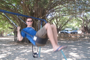Swings never stop being fun