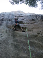 Camel, 5.10b. Scary after the 2nd bolt!