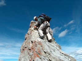 me climbing, taken by Dow Williams