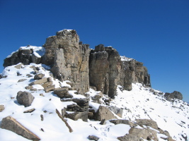 The summit plateau