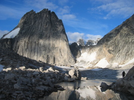 Snowpatch Spire with the Crestent Glacier