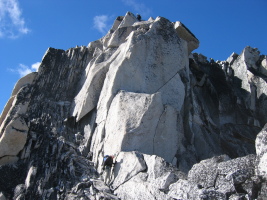 One of the rappels on the Kain Route
