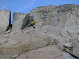 Starting the first pitch of Sunshine Crack