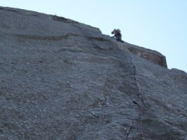 Above the crux