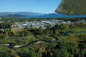 Departing Sandpoint towards the Canadian border