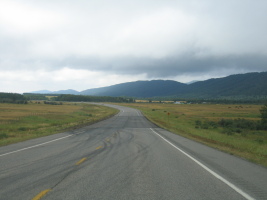 driving through Alberta
