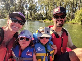 On the paddle boat