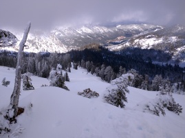 From 6 feet of snow to zero down low in the Euer valley...