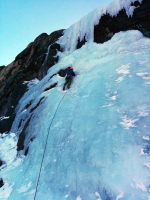 Remembering how to ice climb, first time for the year!