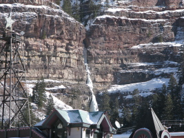 Cascade Falls, too much sun to climb it this day