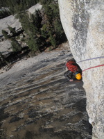 Will coming up the first pitch of Crescent Arch (linked 3 pitches)