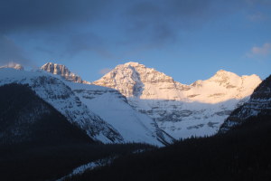 Sunrise on the icefields parkway