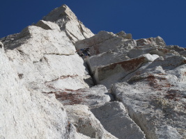It's not really an offwidth, as it's possible to stem around on Tuolumne granite knobs