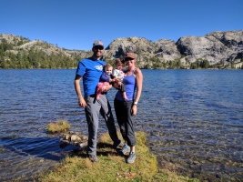 Family portrait at Faucherie lake