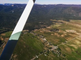 Sierraville below. On the bottom left corner, you can see the tiny runway of Sierraville airport :)