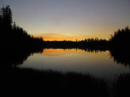 Sunset at Wrights Lake