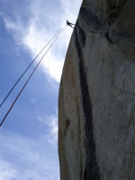 Rappelling the extremely steep Blues Riff