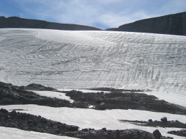 Mangin glacier under the Warrior/Cordonnier col