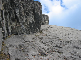 Last small pitch to the top