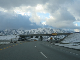 Driving back through Southern California - snow!!