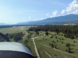 Landing at Invermere BC airport