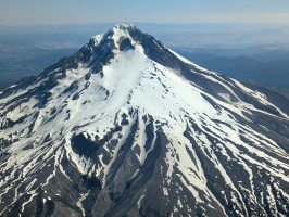 Mt Hood ski area can be seen