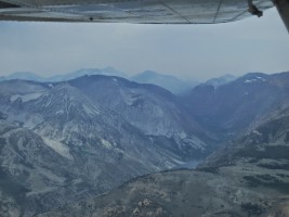 Lots of smoke from the new Yosemite fire.