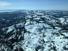 Old 40 and Donner Summit looks so pretty from the air!