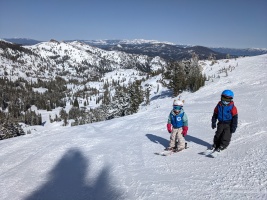 Top of Granite Chief.. great conditions, the kids styled it!