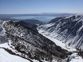 Mono Lake and the frozen Lundy Lake