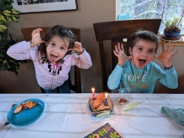 Celebrating half-birthday (5.5) :)