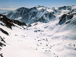 Burro Lake in the winter. Hard to spot!